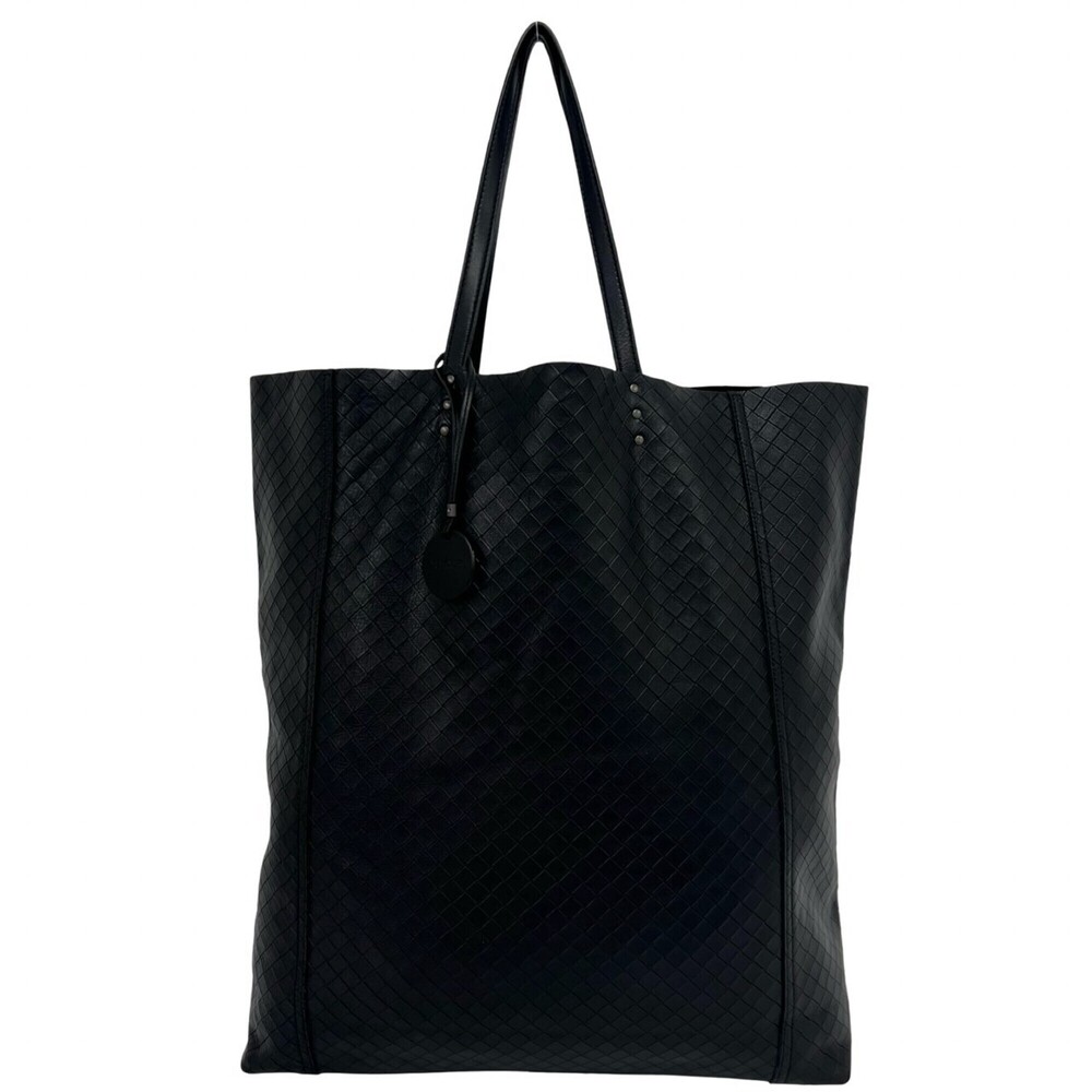 BOTTEGA VENETA Intrecciato Leather Tote Bag, Handbag, Business Black 42939